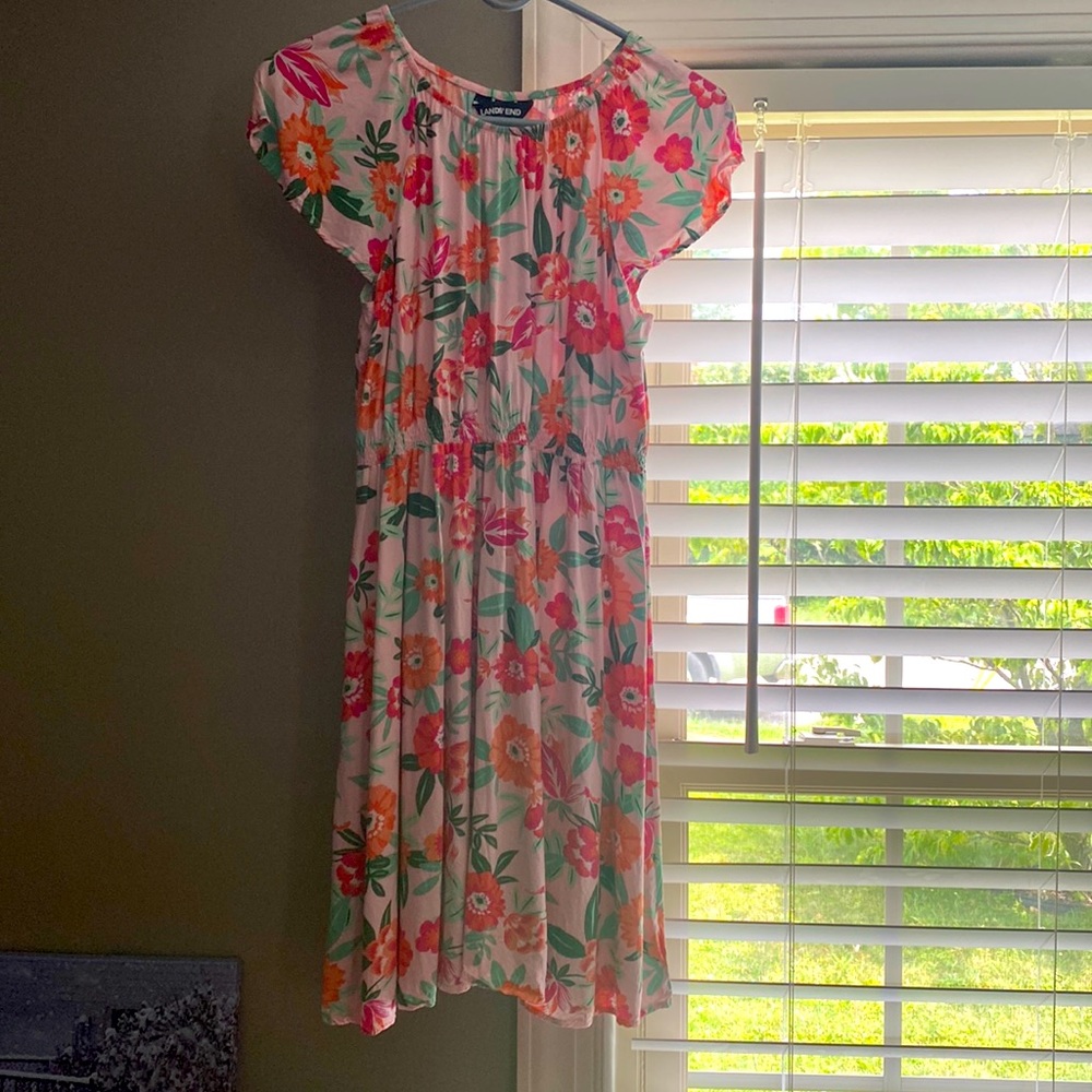 Lands’ End floral dress